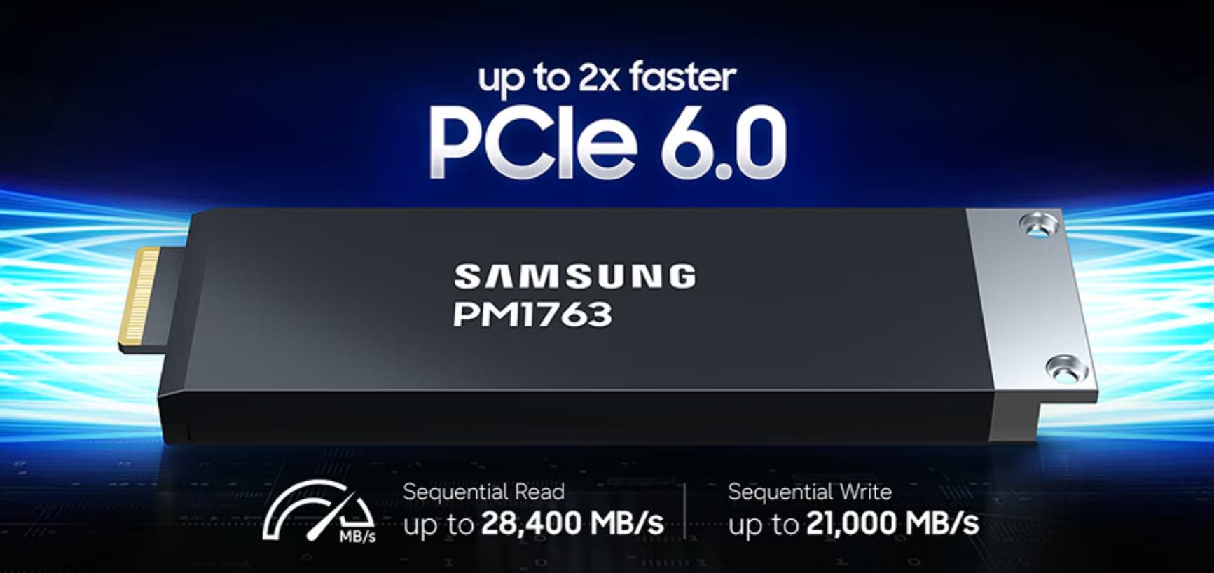 Samsung produce en masa el primer SSD PCIe 6.0 del mundo: 28,4 GB/s