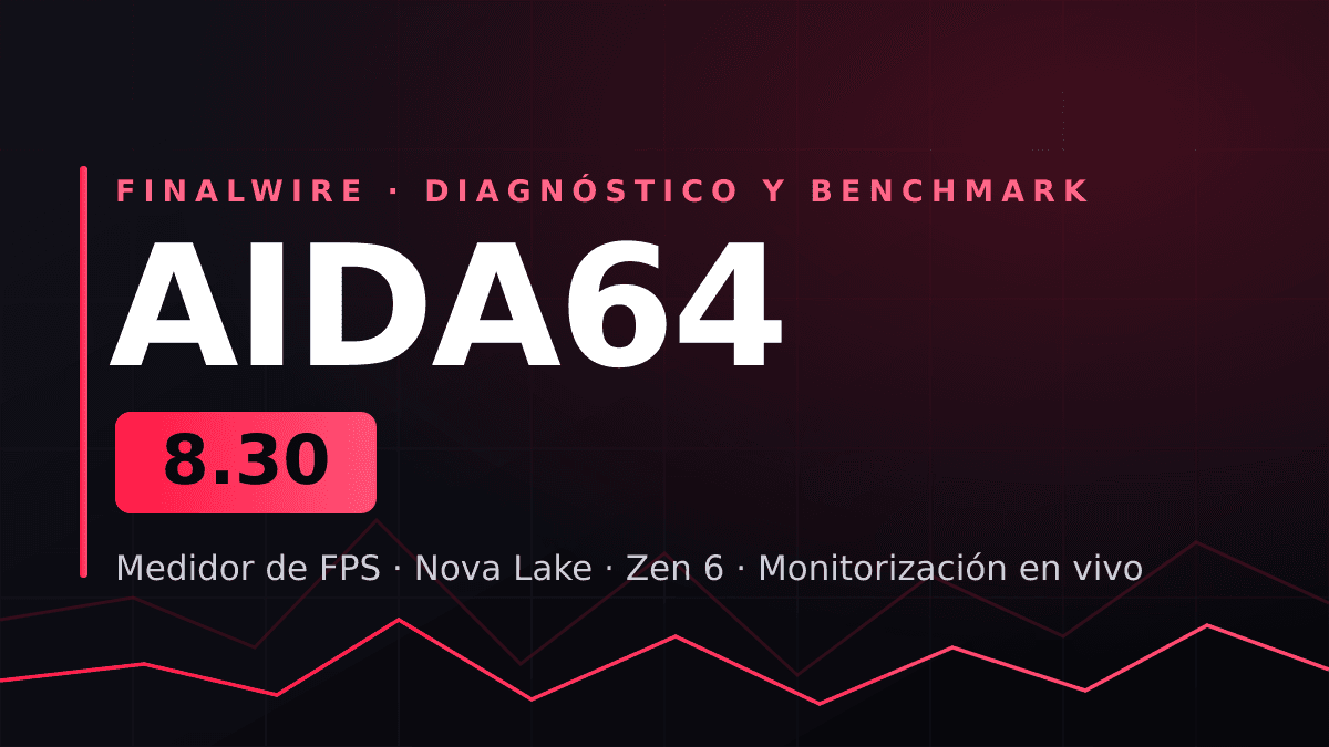 AIDA64 8.30: medidor de FPS y soporte para Nova Lake y Zen 6