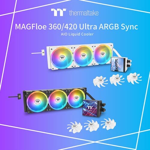 Thermaltake MAGFloe Ultra: AIO con pantalla LCD y ventiladores reversibles