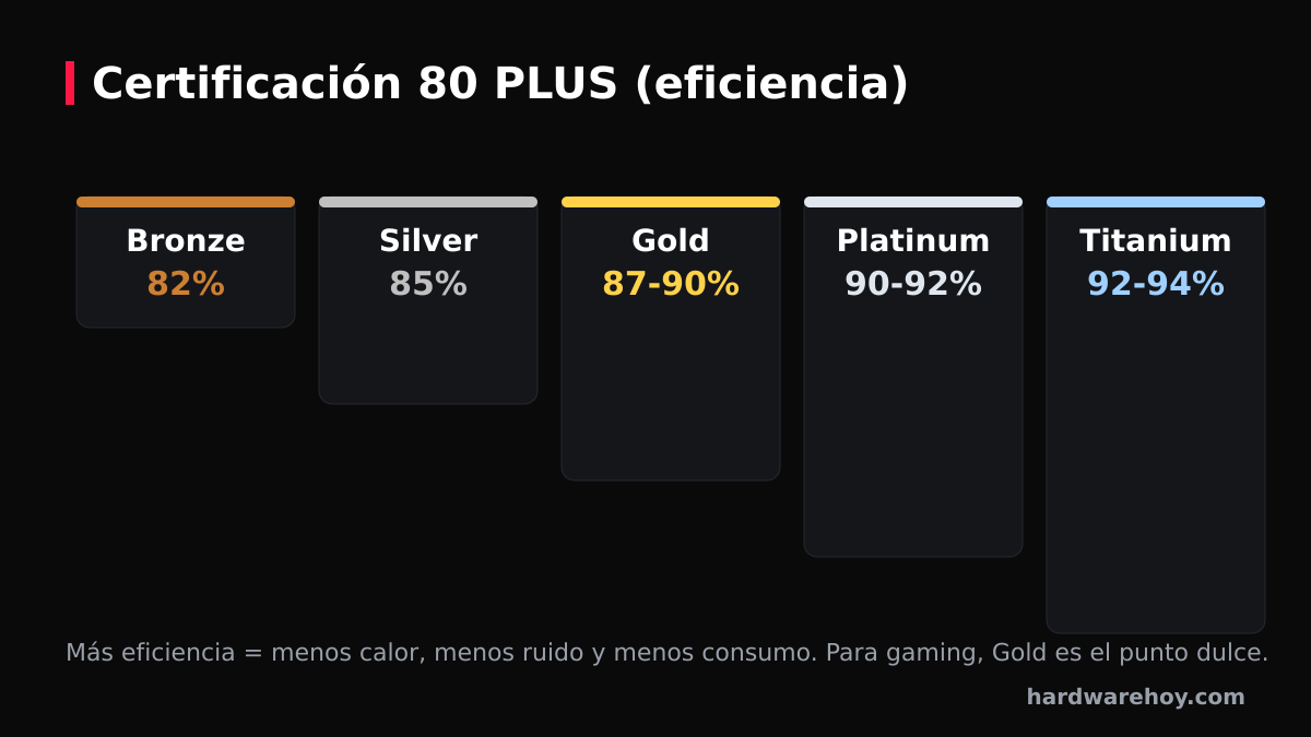 Cómo elegir la fuente de alimentación (PSU) de tu PC en 2026